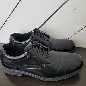 Nunn Bush mens 11 Sherman Slip-resistant Work Shoe Oxford Sneaker, Black